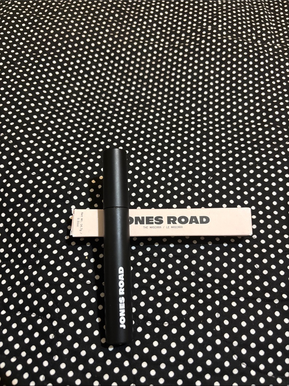 Jones Road Black Mascara Tube with Cream Box